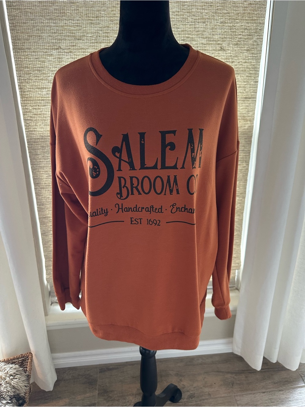Salem Broom Company Women's Rust Crewneck Sweatshirt
